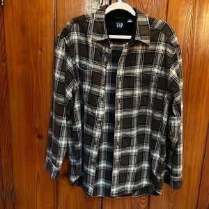 GAP heavy Flannel Vintage L men’s Brown pattern